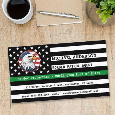 Thin Green Line Flag Custom Border Patrol Agent