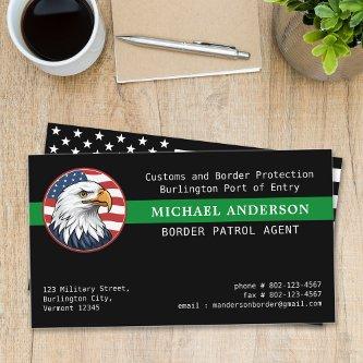 Thin Green Line Flag Custom Logo Border Patrol