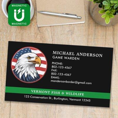 Thin Green Line Military Police Border Patrol Logo  Magnet