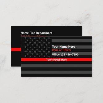 Thin Red Line American Flag Contact