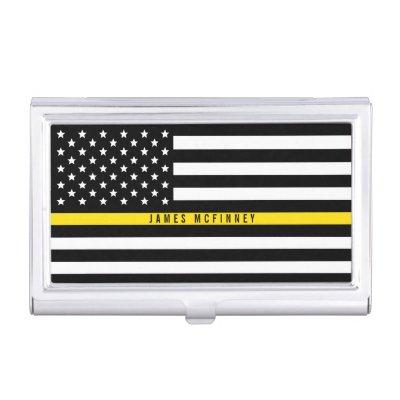 Thin Yellow Line Dispatcher Flag Monogram  Case