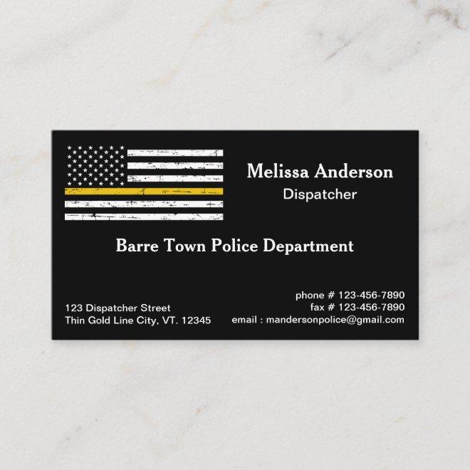 Thin Yellow Line Fire Police Dispatcher