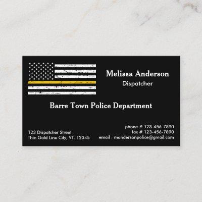 Thin Yellow Line Police Fire Dispatcher