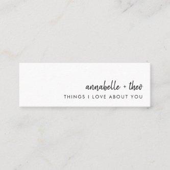 Things I Love about You | Romantic Love Note Cards