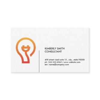 Thinking Light Bulb Plug Icon