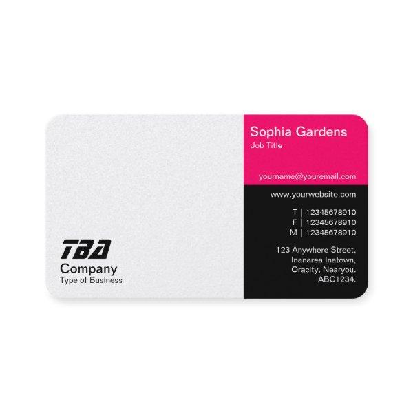 Thirds - White, Neon Red and Black (Gold)