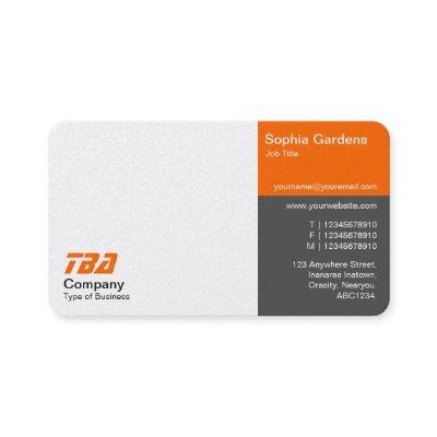 Thirds - White, Orange and Gray (Gold)