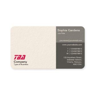 Thirds - White with Shades of Gray (Cream)