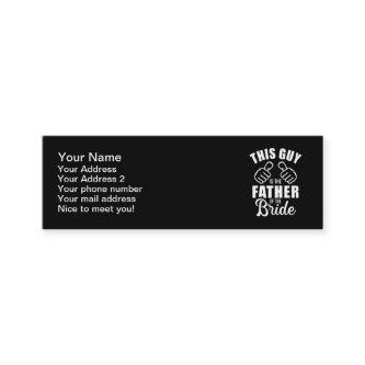 This guy is father of bride funny gift for wedding mini