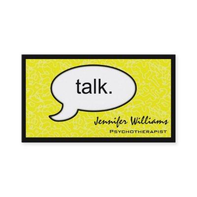 Thought Cloud Talk Psychotherapist