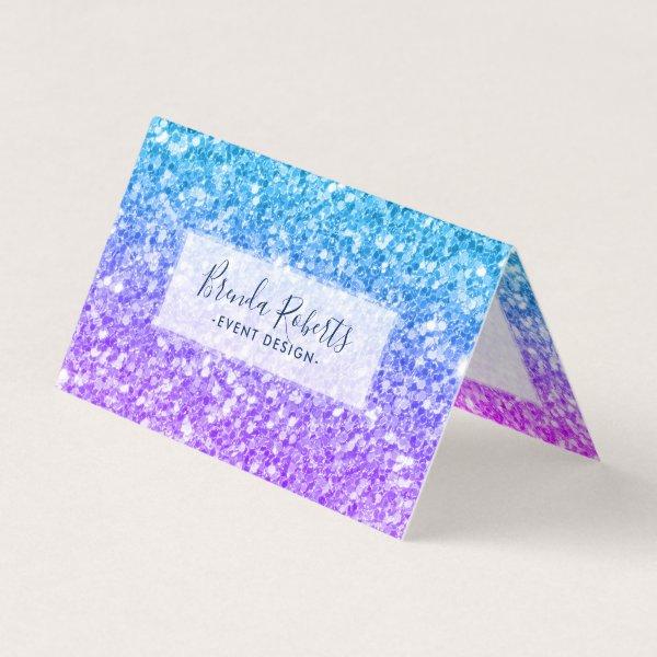 Three Tones Faux Glitter