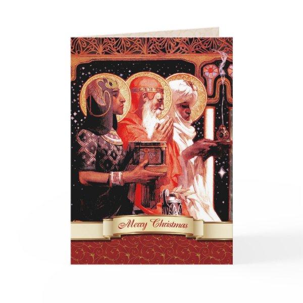Three Wise Men. Christmas  Holiday Card