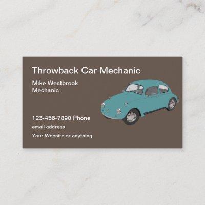 Throwback Classic Car Automotive Mechanic