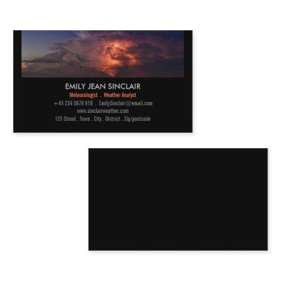 Thunderstorm Strip Design, Meteorologist