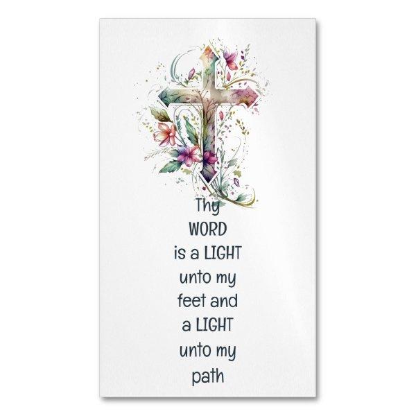 Thy word is a lamp unto my feet Inspirational  Magnet