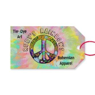 Tie-Dye Art and Bohemian Appreal  Gift Tags