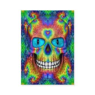 Tie Dye Skull Dead Zombie Undead