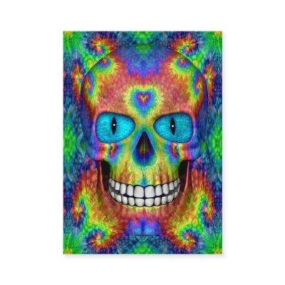 Tie Dye Skull Dead Zombie Undead