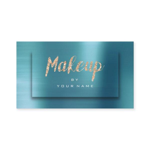Tiffany Ocean Gold Typograph Makeup Artist 3D