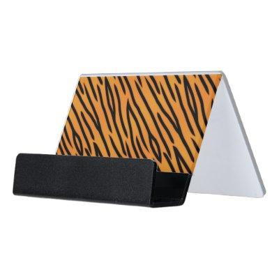 Tiger Stripe Pattern Desk  Holder