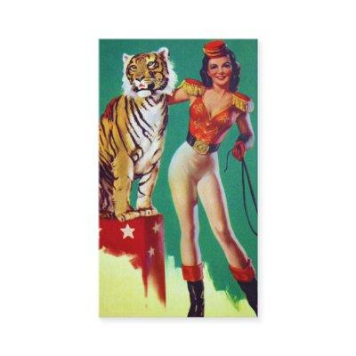 Tiger Trainer Pin-Up Girl