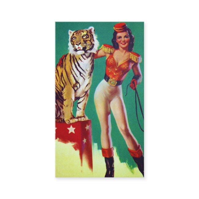 Tiger Trainer Pin-Up Girl