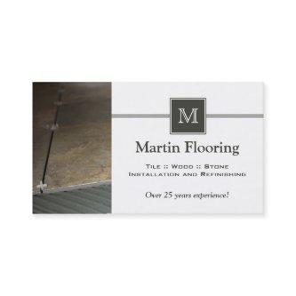 Tile flooring custom monogram