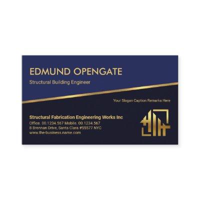 Tilting Gold Line Blue Layers Gold Rebar Engineer