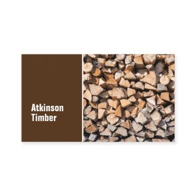 Timber Yard Firewood Brown Minimal