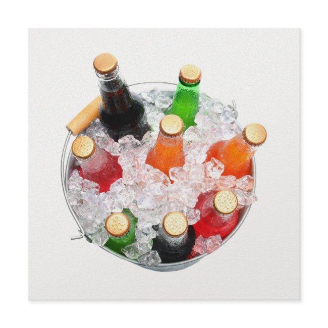 Time to Chill Cold Soda Bottles Invitation