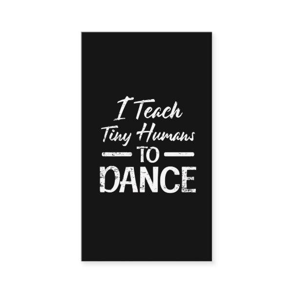 Tiny Humans Dance Teacher Dancing Instructor