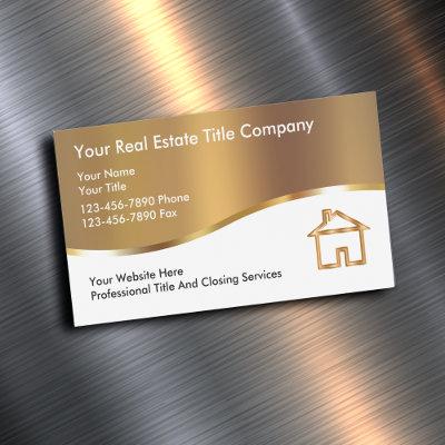Title Company Business Magnets