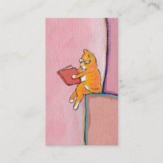 Titled:  Marmalade Prefers Solitude - fun cat art