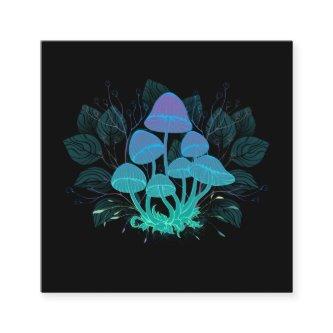 Toadstools in Bushes Square