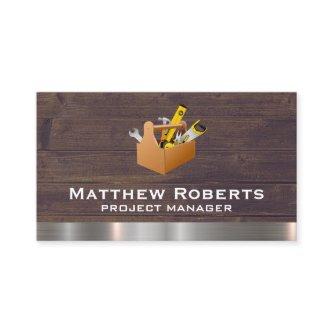 Tool Box | Wooden Boards Metallic Brushed