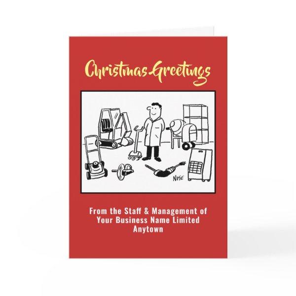 Tool Sales or Tool Hire Christmas Card