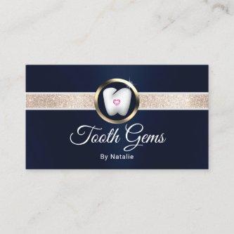Tooth Gems Modern Navy Dental Beauty Salon