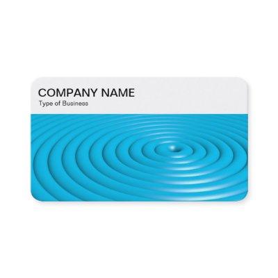 Top Panel - Concentric Rings - Blue