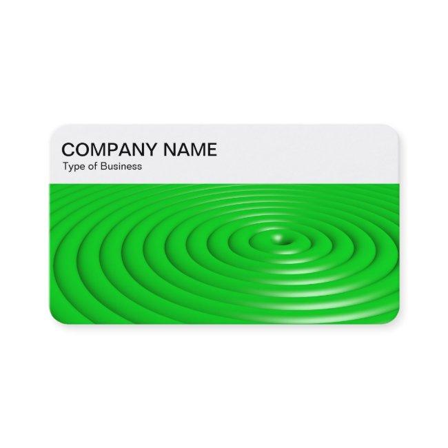 Top Panel - Concentric Rings - Green