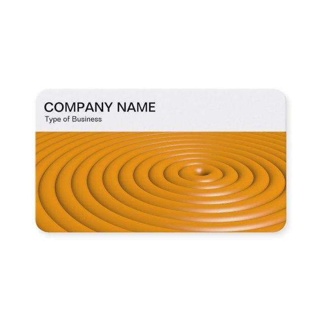 Top Panel - Concentric Rings - Orange Business Car