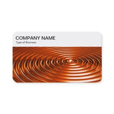 Top Panel - Concentric Rings - Orange Chrome Busin