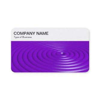 Top Panel - Concentric Rings - Purple Business Car