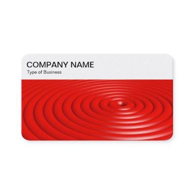 Top Panel - Concentric Rings - Red
