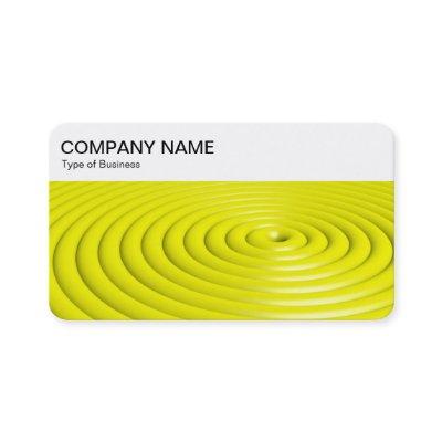 Top Panel - Concentric Rings - Yellow Business Car