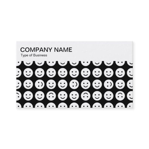 Top Panel - Tumbling - White on Black Business Car