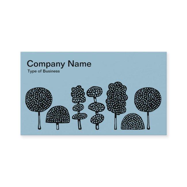 Topiary - Black on Pale Blue
