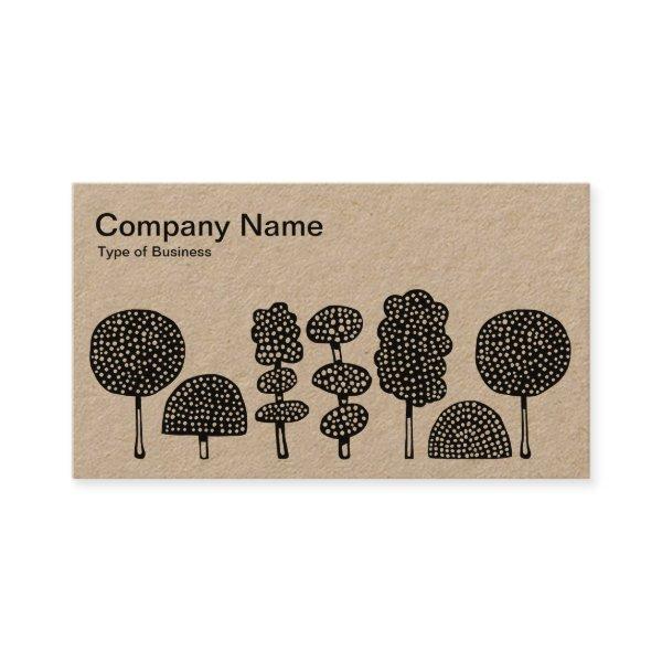 Topiary - Black on White (Kraft)