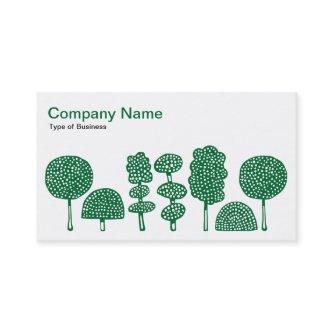Topiary - Forest Green on White