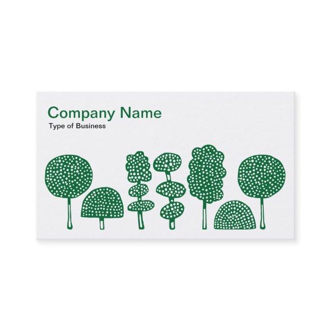 Topiary - Forest Green on White
