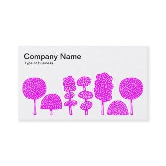 Topiary - Magenta on White